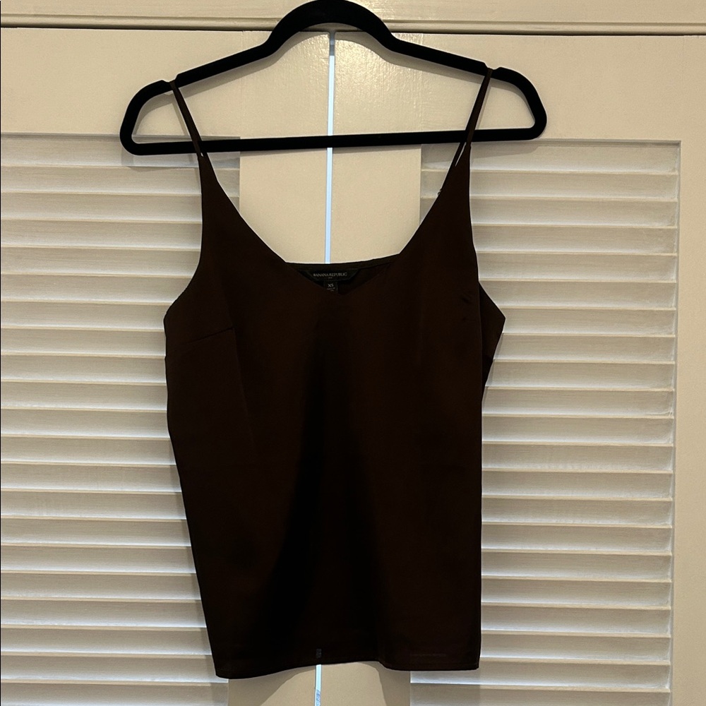 Banana Republic chocolate brown cami, XS